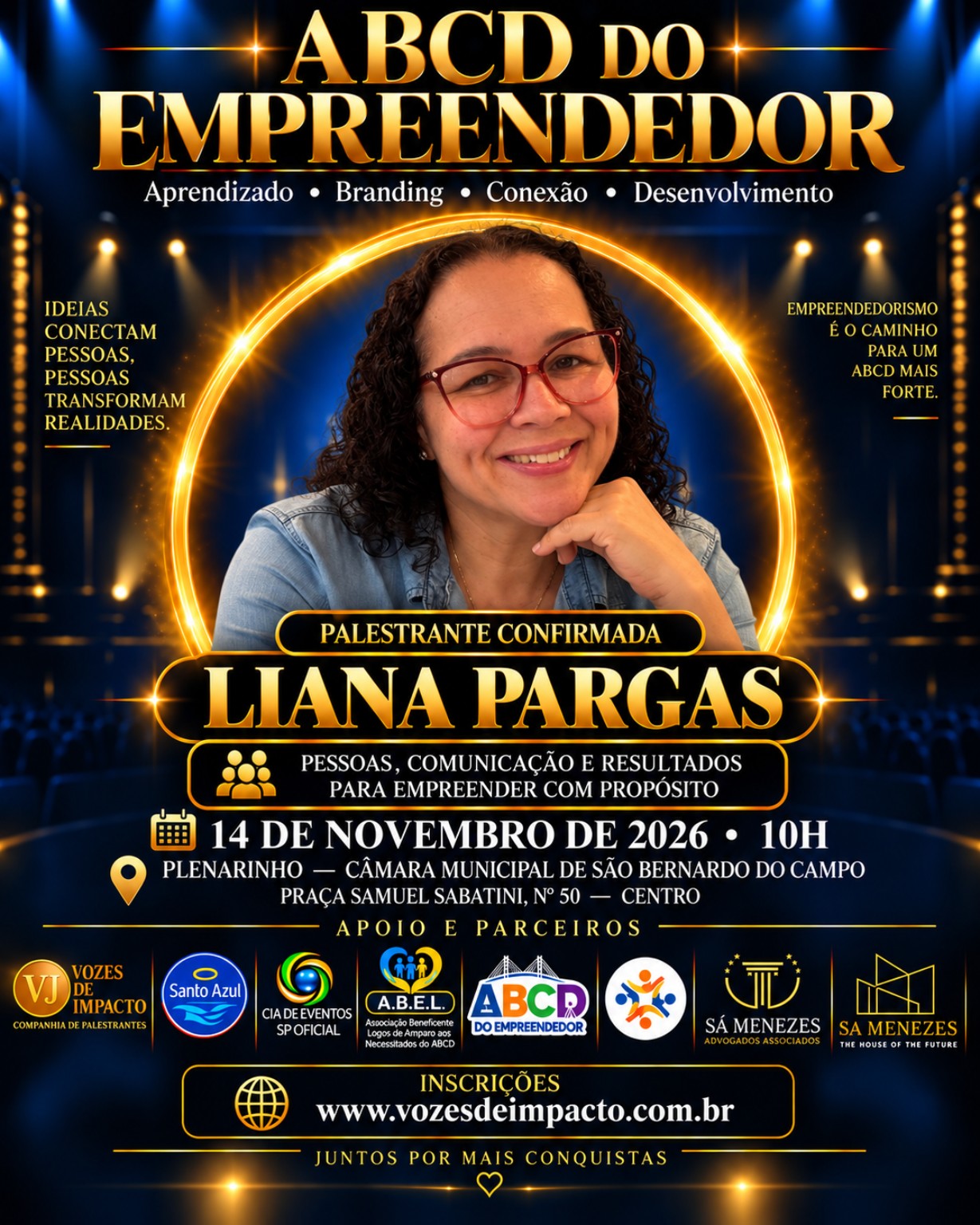 Card de Liana Pargas no ABCD do Empreendedor