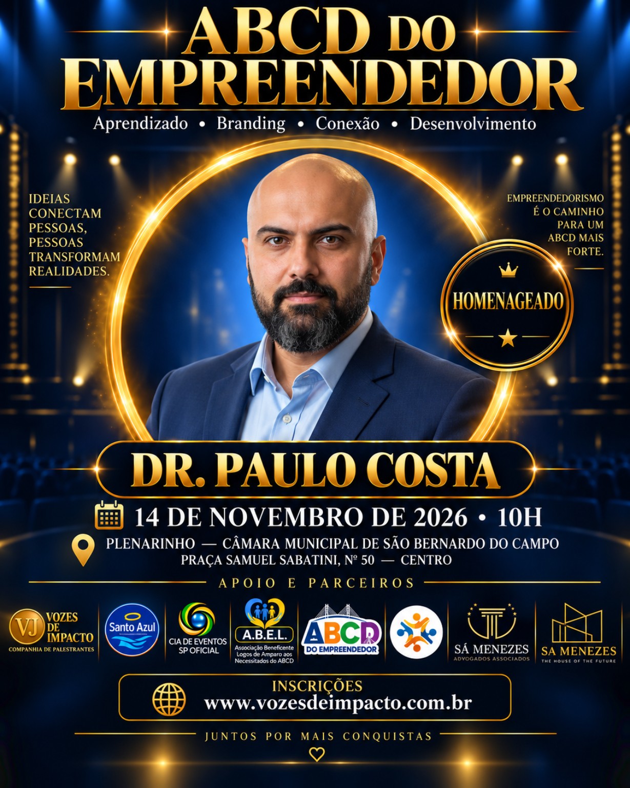Card de Dr. Paulo Costa no ABCD do Empreendedor