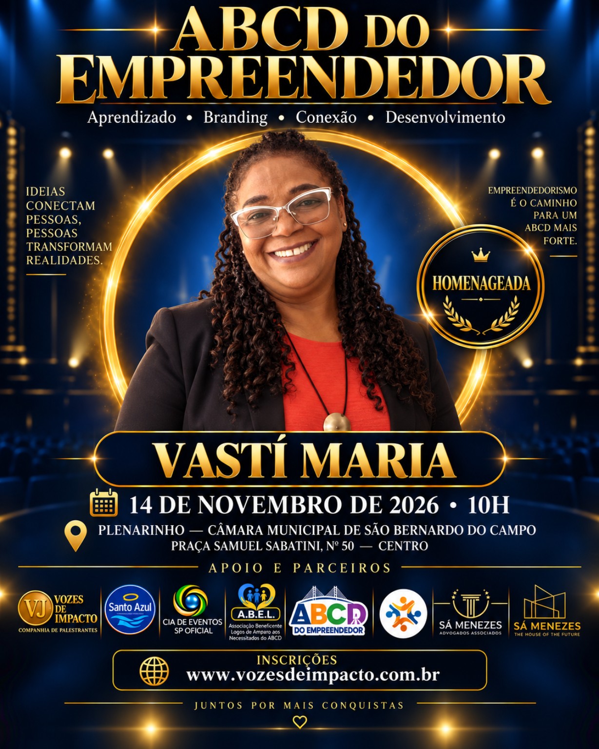 Card de Vastí Maria no ABCD do Empreendedor