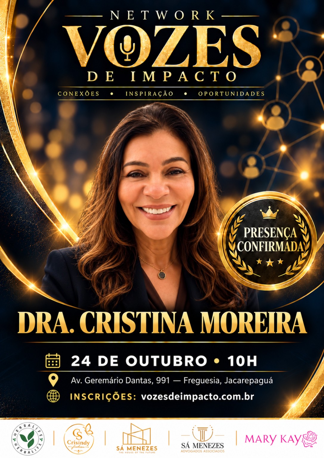 Dra. Cristina Moreira — palestrante confirmada