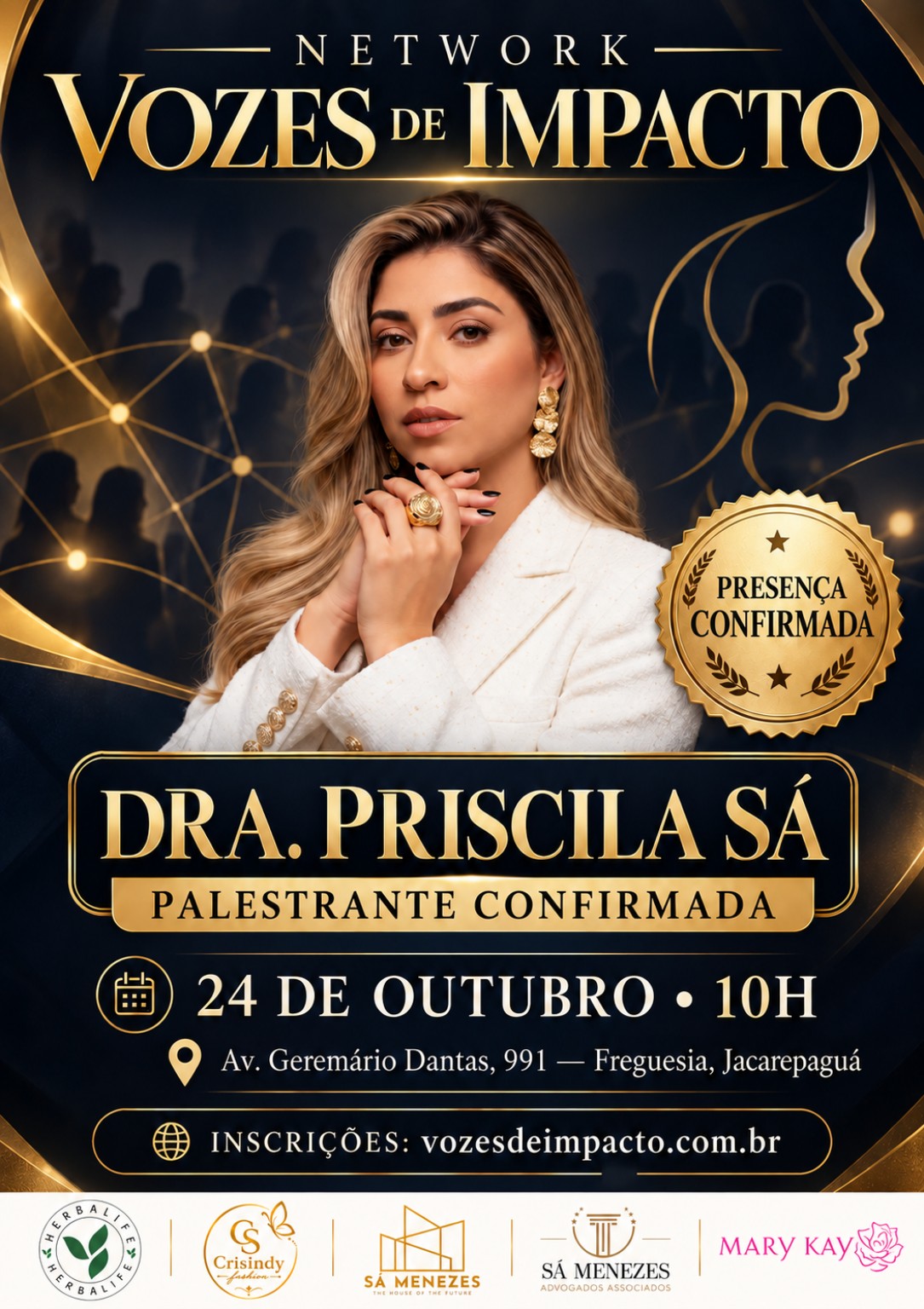 Dra. Priscila Sá — palestrante confirmada