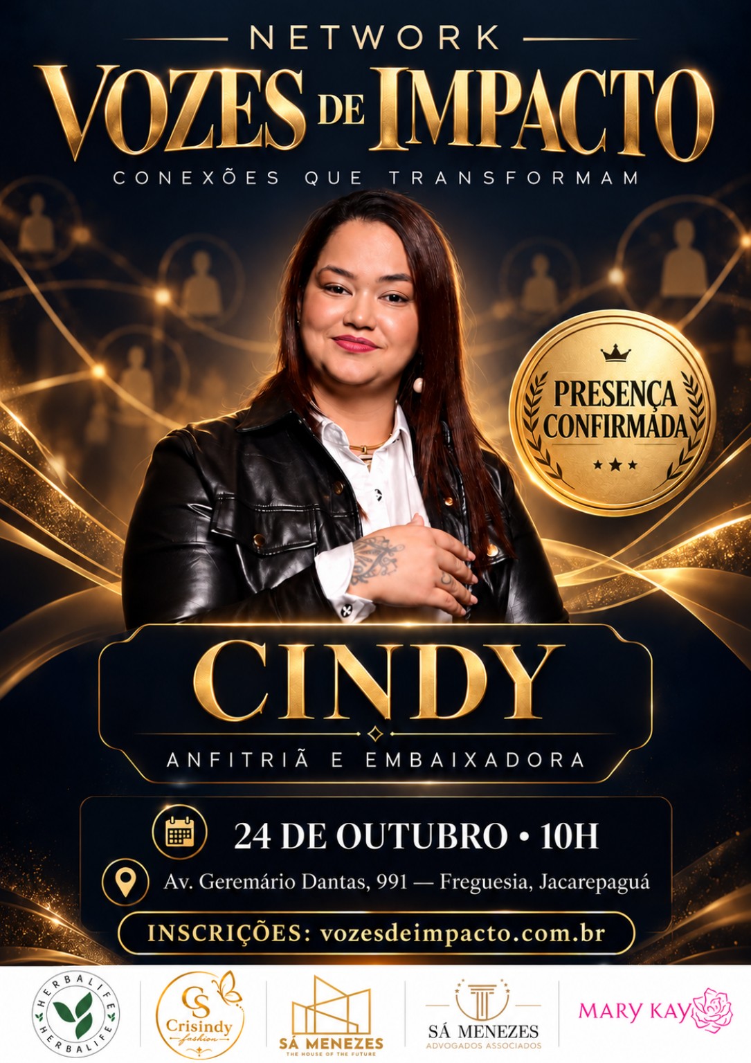 Cindy — anfitriã e embaixadora